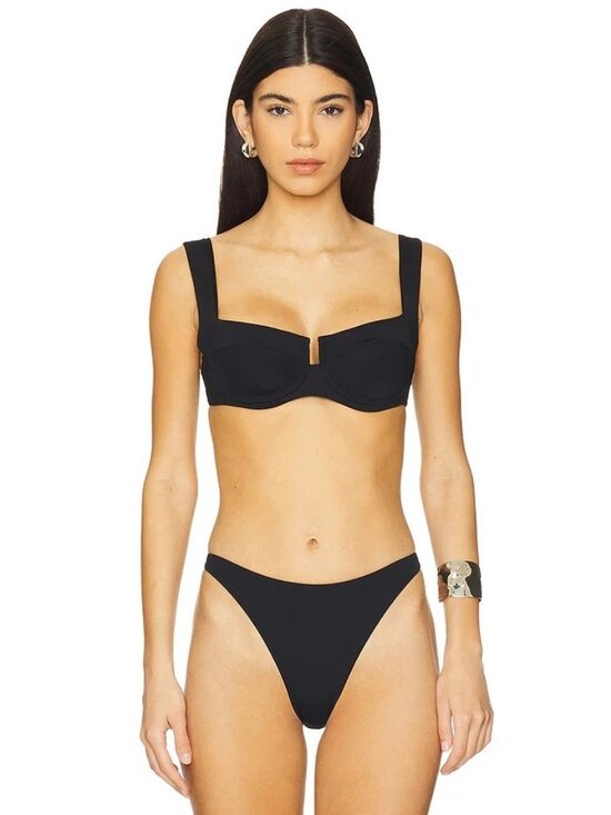 l*space Other - L*SPACE Camellia Top in Black Swim